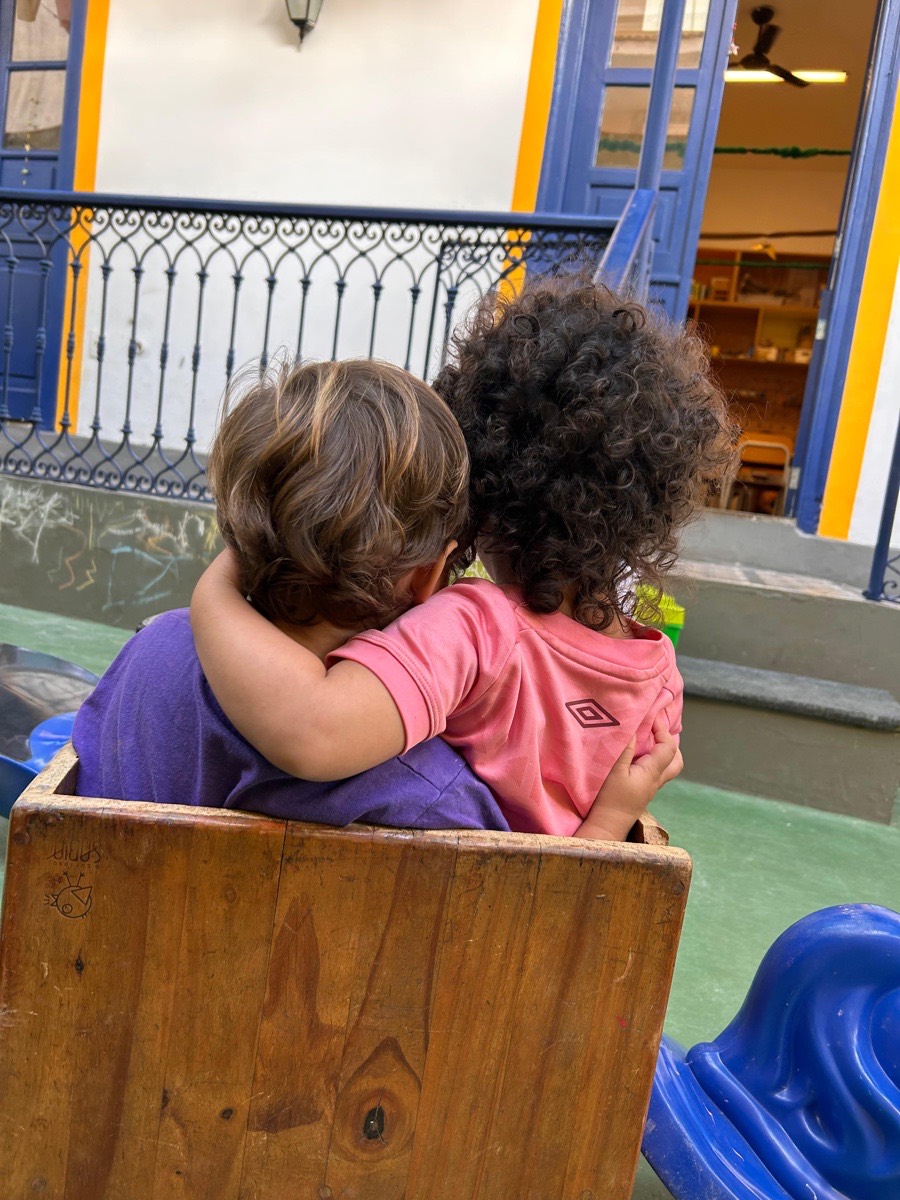 Crianças do Grupo 4 em atividade na Educação Infantil
